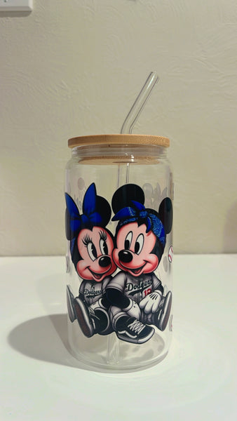 Baseball Mouse glass cup