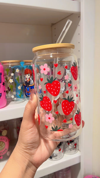 Strawberry Glass cup