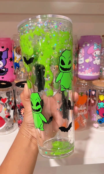 Green drip tumbler