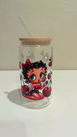 Boop cherry glass cup