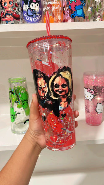 Red Drip tumbler