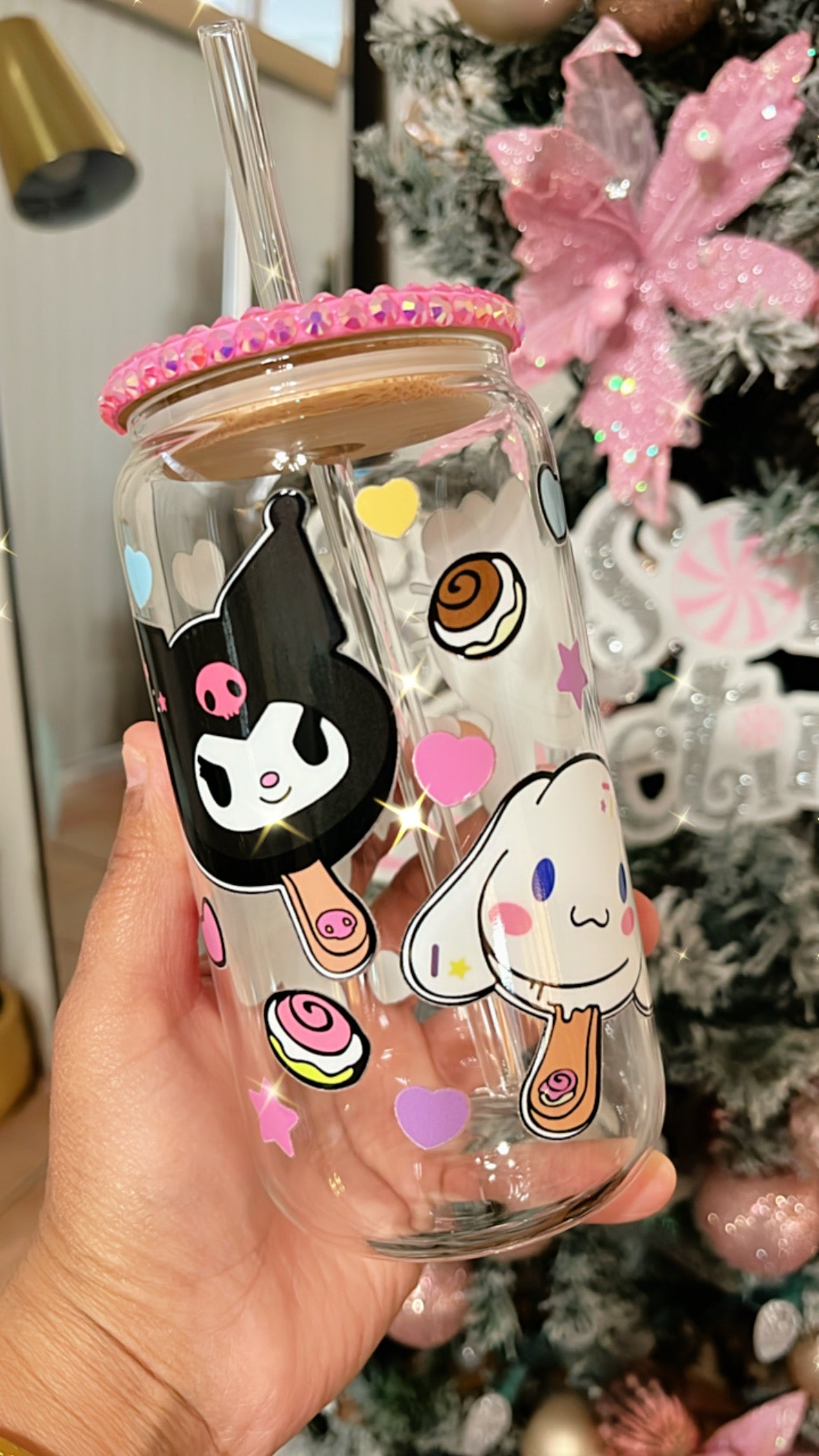 Kitty Friends Glass Cup