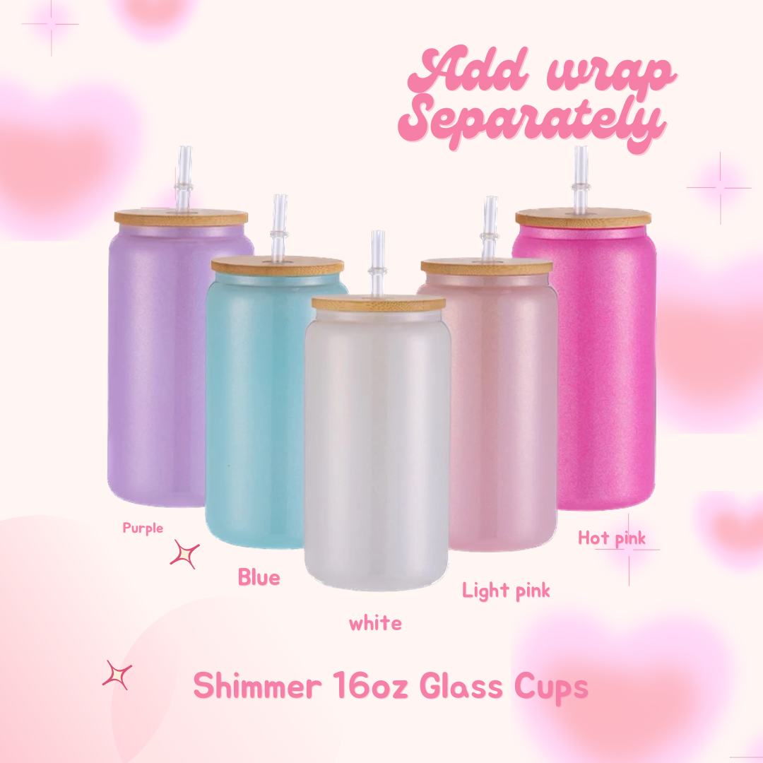 Custom glass cup- select wrap separately