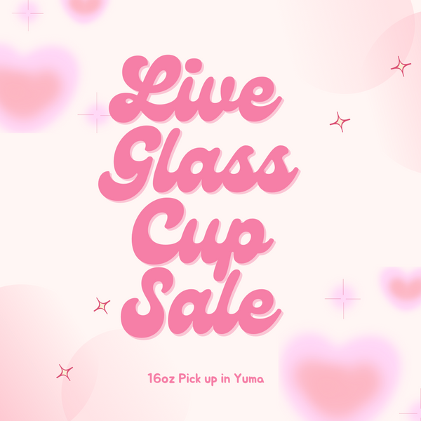 Live glass sale (pick up)